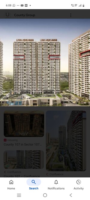 4 BHK Apartment – Exterior View View at ABA County 107, Sector 107 - for Sale