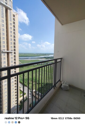 Balcony in 2 BHK Apartment at Eldeco Live By The Greens, Sector 150 – for Rent