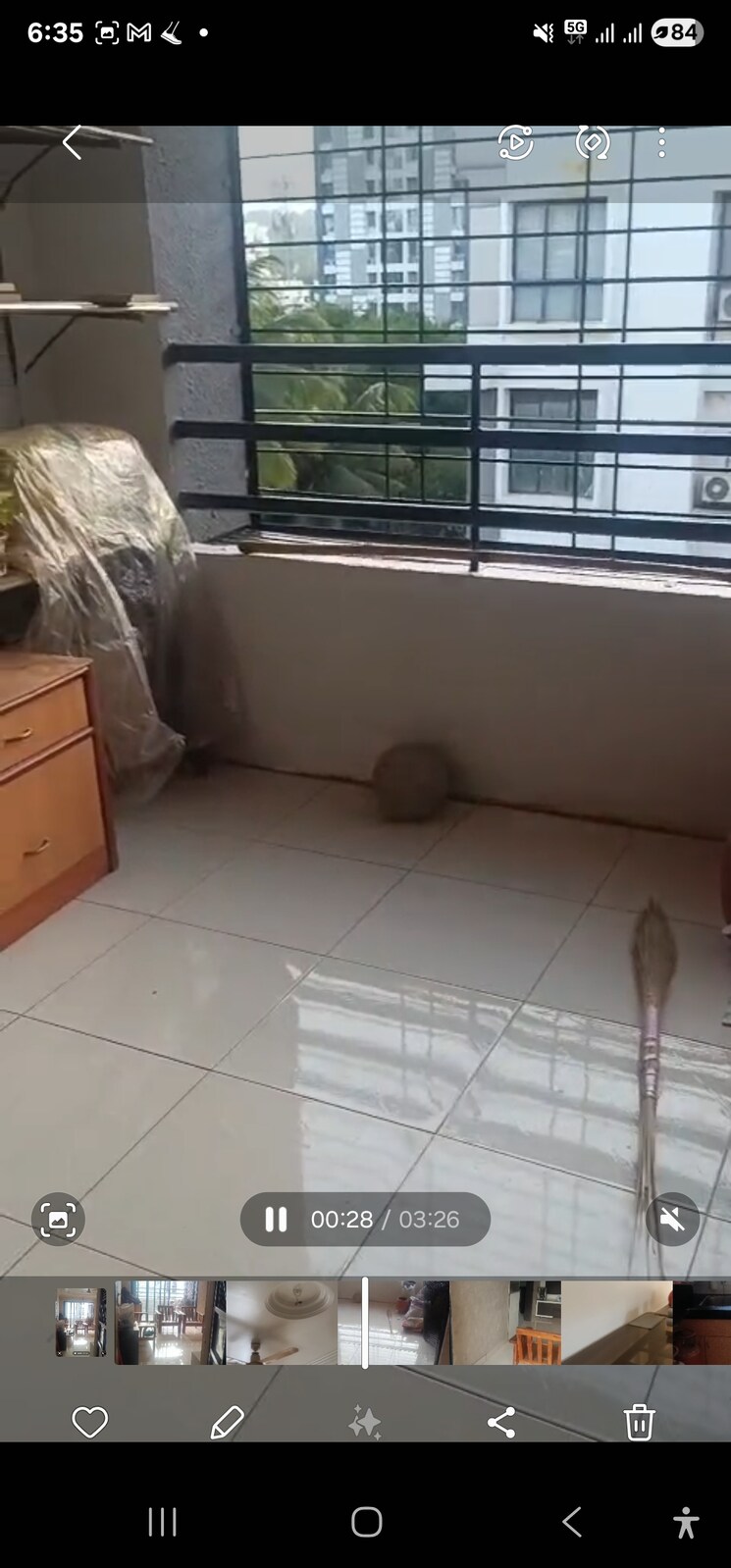 Balcony, mahavir-park 2 Bedroom 1100 Sq.Ft. Apartment In Satara Road Pune 8972424