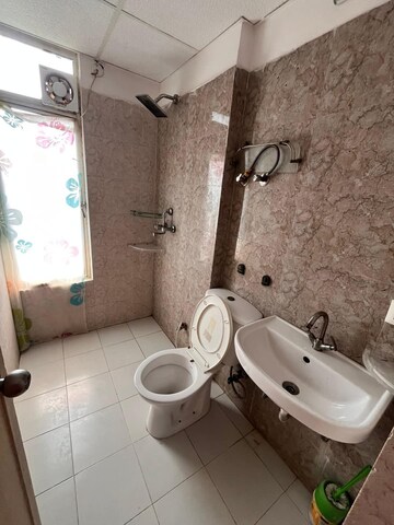 Bathroom in 3 BHK Apartment at Gaur Saundaryam, Tech Zone 4 Greater Noida – for Rent