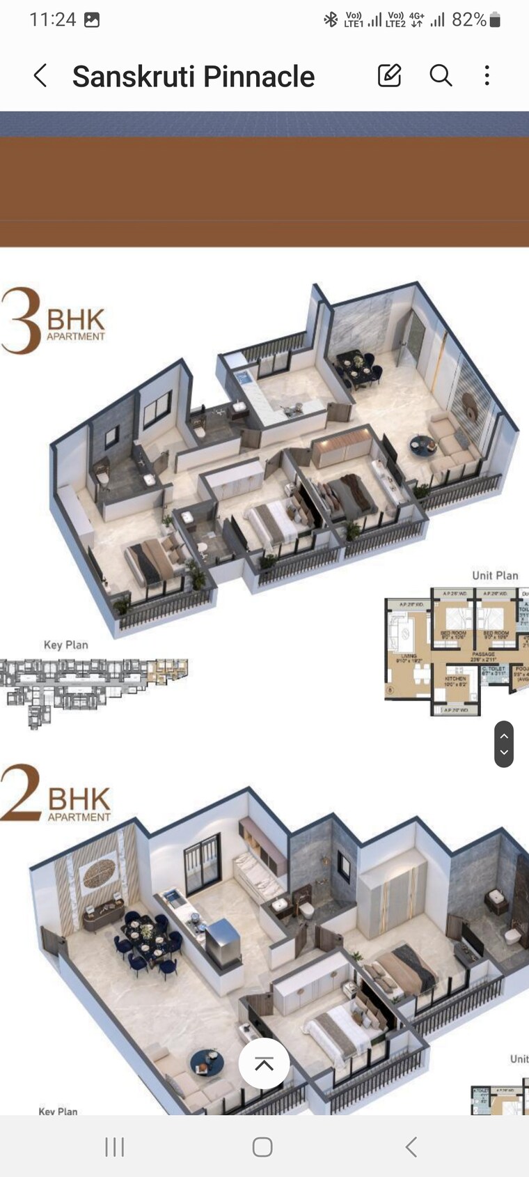 Floor Plan, bhakti-the-pinnacle 3 Bedroom 1350 Sq.Ft. Apartment In Nalasopara West Palghar 8972564