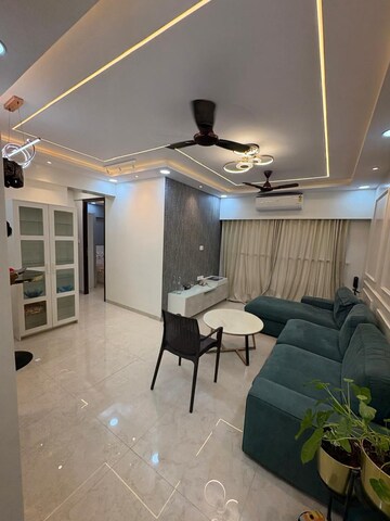 Living Room in 3 BHK Apartment at Lodha Trump Tower, Worli – for Rent