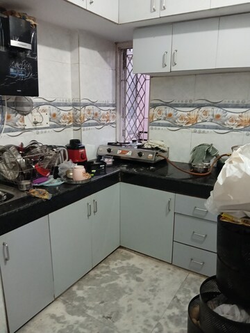 Kitchen in 3 BHK Apartment at RWA Qutab Enclave, Katwaria Sarai – for Rent