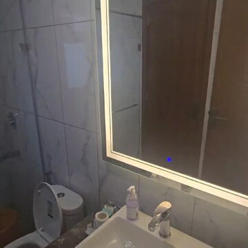 Bathroom in 3 BHK Apartment at Central Park Flower Valley Aqua Front Towers, Sohna Sector 33 – for Rent