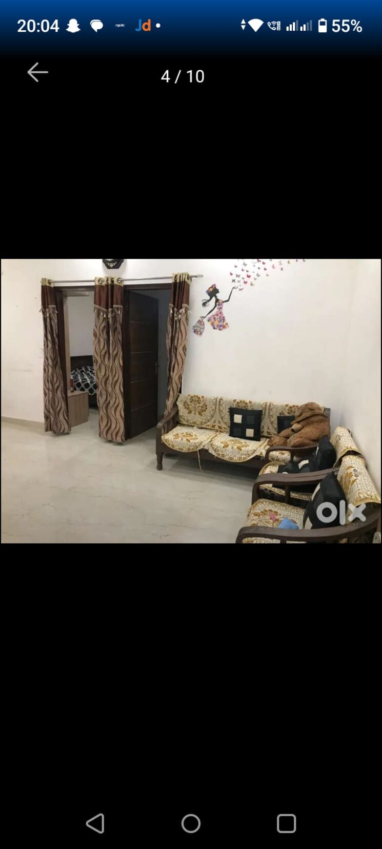 Living Room, dhakoli 3 Bedroom 1100 Sq.Ft. Builder Floor In Dhakoli Zirakpur 8972787