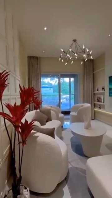Living Room in 4 BHK Apartment at Ashar Merac, Shree Nagar – for Sale