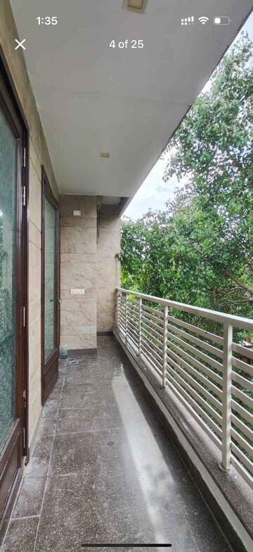 Balcony in 3 BHK Builder Floor at Shivalik Colony – for Rent