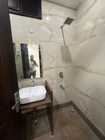 Bathroom in 2 BHK Builder Floor at Kalkaji – for Rent