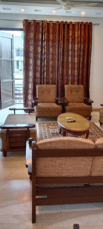 Living Room in 3 BHK Builder Floor at Boutique Residential Apartment, Greater Kailash I – for Rent