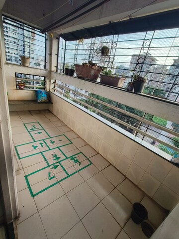 Balcony in 1 BHK Apartment at Punyadham Society, Wadgaon Sheri – for Rent