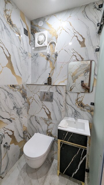 Bathroom in 3 BHK Apartment at Ashoka Enclave 3, Sector 35 – for Rent