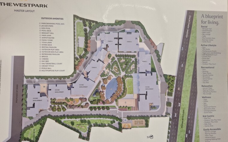 Master Plan, dlf-the-westpark 3 Bedroom 1512 Sq.Ft. Apartment In Andheri West Mumbai 8973145