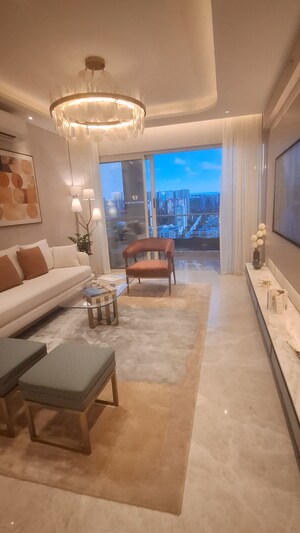 Living Room in 4 BHK Apartment at DLF The Westpark, Andheri West – for Sale