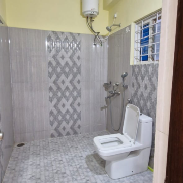 Bathroom in 3 BHK Builder Floor at Kondapur – for Rent