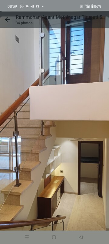 Staircase in 5 BHK Villa at Sri Sreenivasa Esmeralda Fortune, Kondapur – for Rent