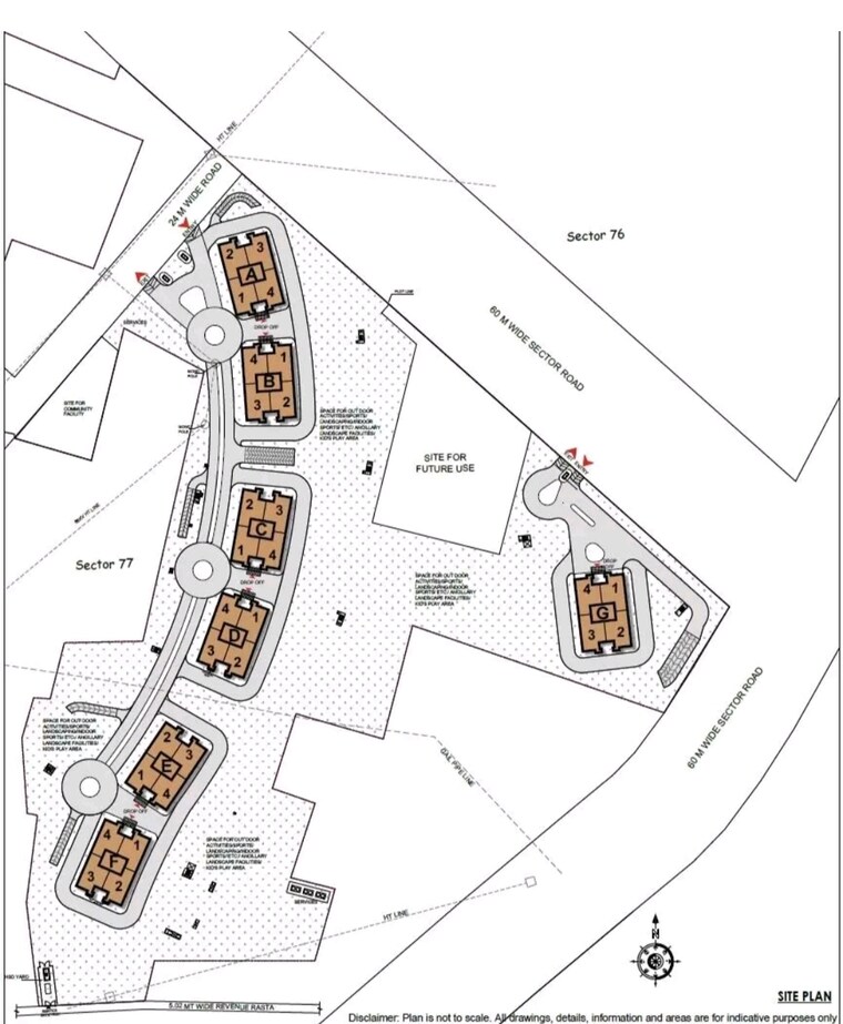Map Location, dlf-privana-south 4 Bedroom 3577 Sq.Ft. Apartment In Sector 76 Gurgaon 8973312