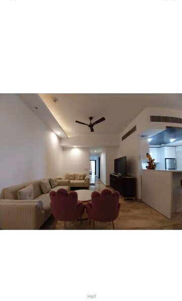 Living Room in 3 BHK Apartment at Supertech Supernova Spira Suites, Sector 94 – for Rent