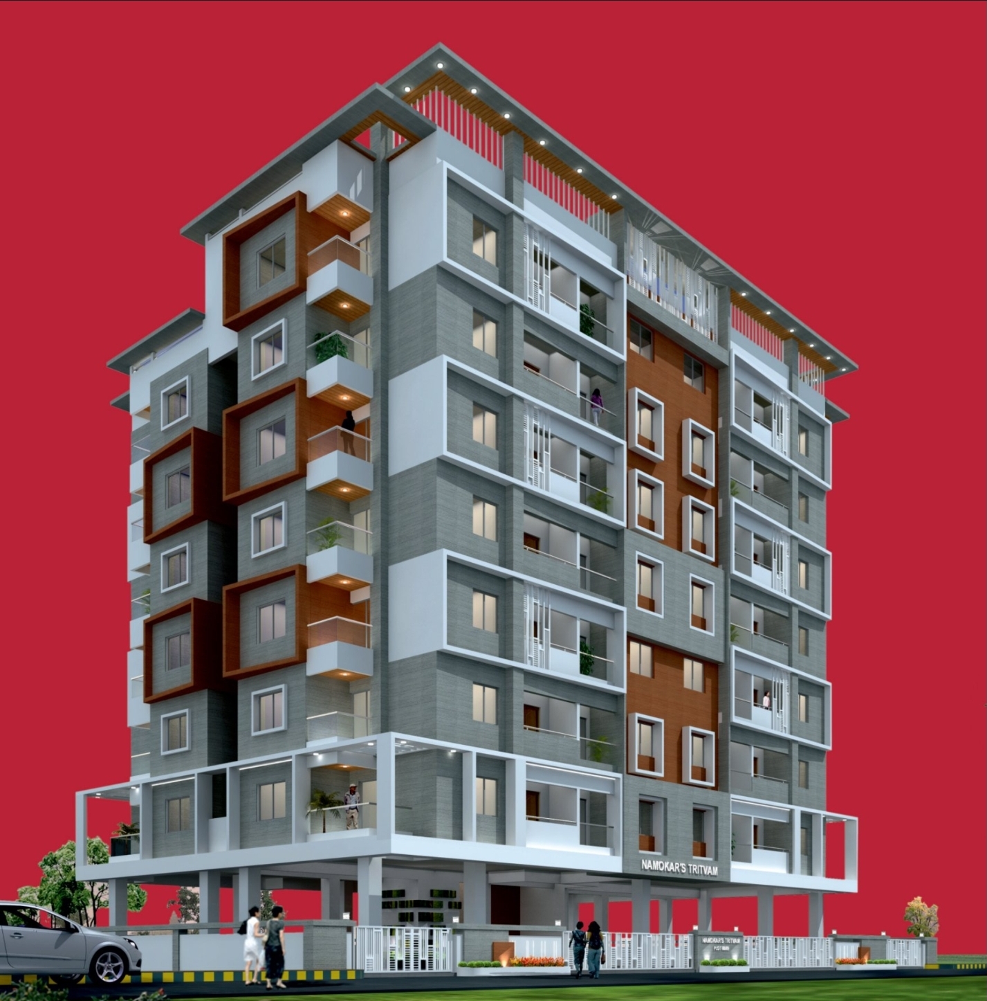 2 BHK + Extra Room Apartment For Sale in Trithvam
