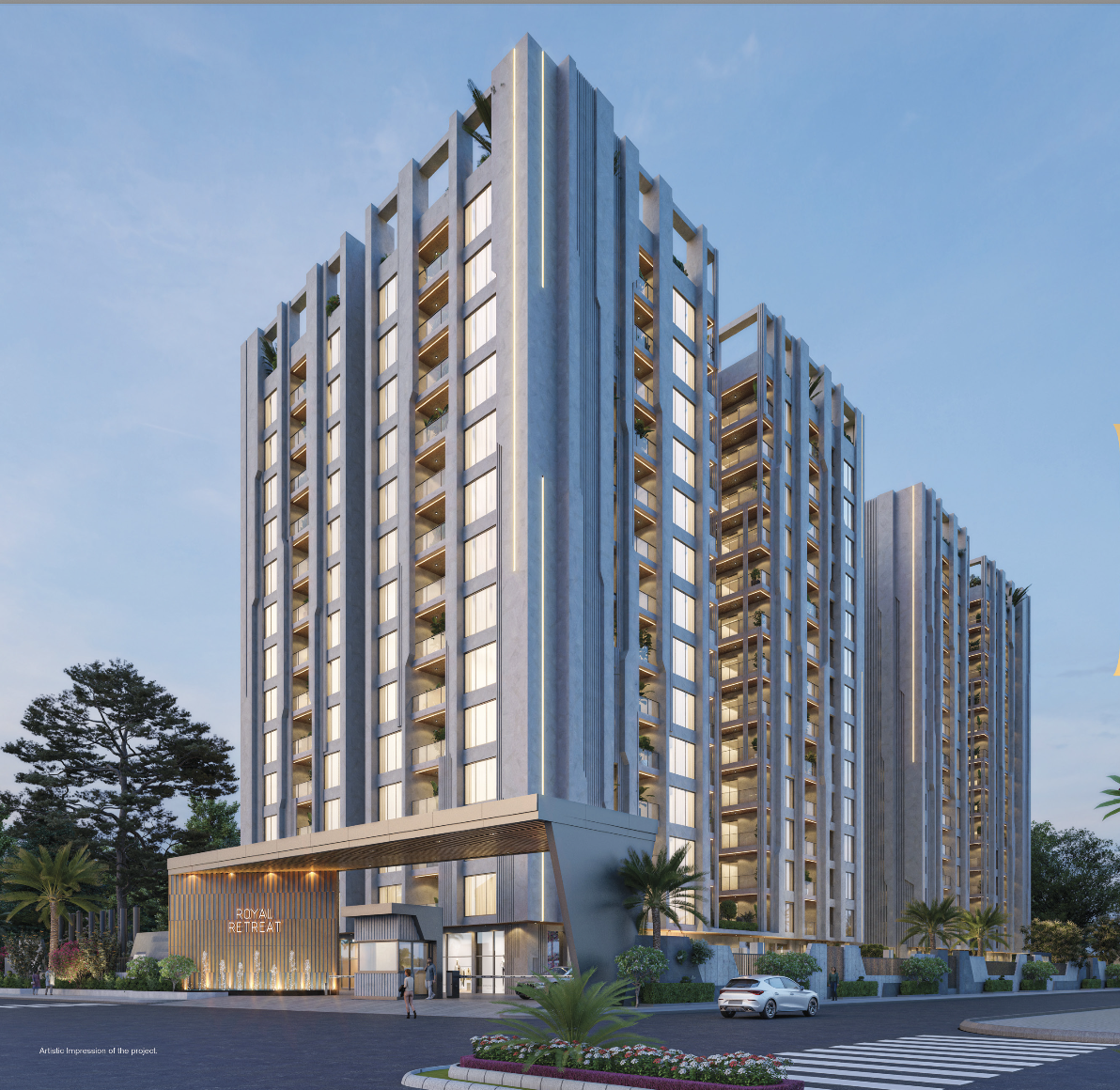 4 BHK + Pooja Room,Servant Room,Study Room,Extra Room Apartment For Sale in Royal Retreat