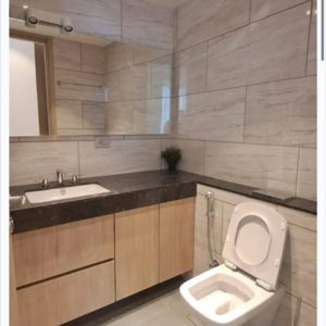 Bathroom in 2 BHK Apartment at Omkar Alta Monte, Laxman Nagar – for Sale