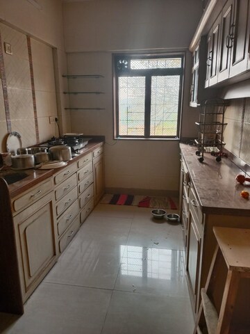 Kitchen in 1 BHK Apartment at Gokuldham Complex, Goregaon East – for Rent