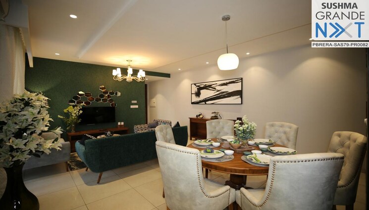 Living Room, ambala highway 3 Bedroom 1650 Sq.Ft. Apartment In Ambala Highway Zirakpur 8973551