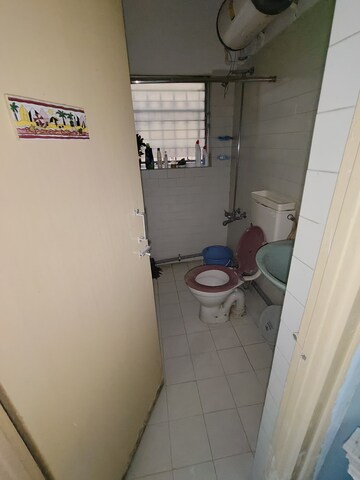 Bathroom in 2 BHK Apartment at Blue Bells CHS, Koregaon Park – for Rent