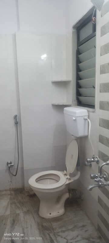Bathroom in 2 BHK Apartment at Sankalp II, Malad East – for Rent