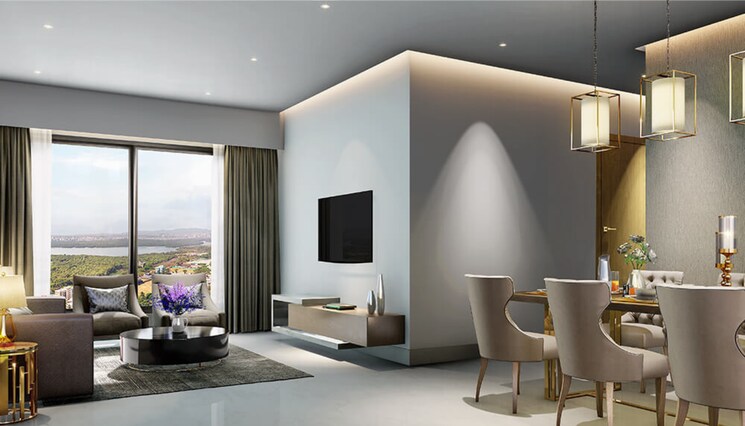 Living Room, hiranandani-highland 1 Bedroom 465 Sq.Ft. Apartment In Powai Mumbai 8973865