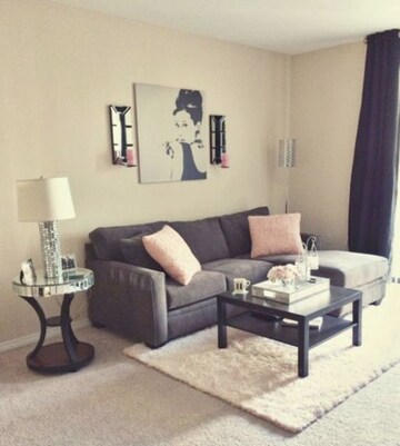Living Room in 2 BHK Apartment at Anand Vihar  – for Rent