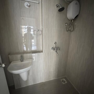 Bathroom in 1 BHK Apartment at Runwal Gardens Phase 2, Kalyan Shilphata Road – for Rent