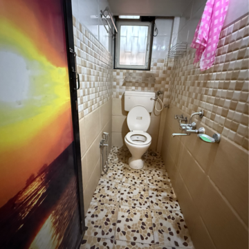 Bathroom in 2.5 BHK Apartment at Sector 11 New Panvel East – for Rent