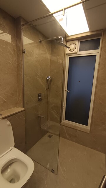 Bathroom in 1 BHK Apartment at Sethia Green View, Goregaon West – for Rent