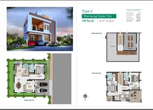 Floor Plan in 3 BHK Villa at Sultanpur – for Sale