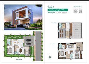 Floor Plan in 3 BHK Villa at Sultanpur – for Sale