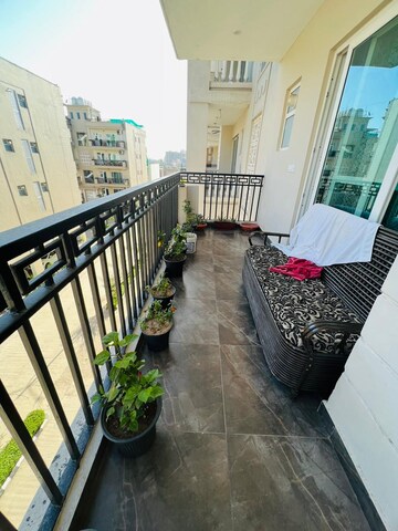 Balcony in 3 BHK Apartment at Green Valley Residencia, Ghazipur – for Rent