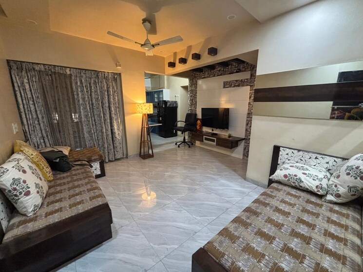 Living Room, shirine-garden-co-operative-housing-society-ltd 3 Bedroom 1500 Sq.Ft. Apartment In Aundh Pune 8974210