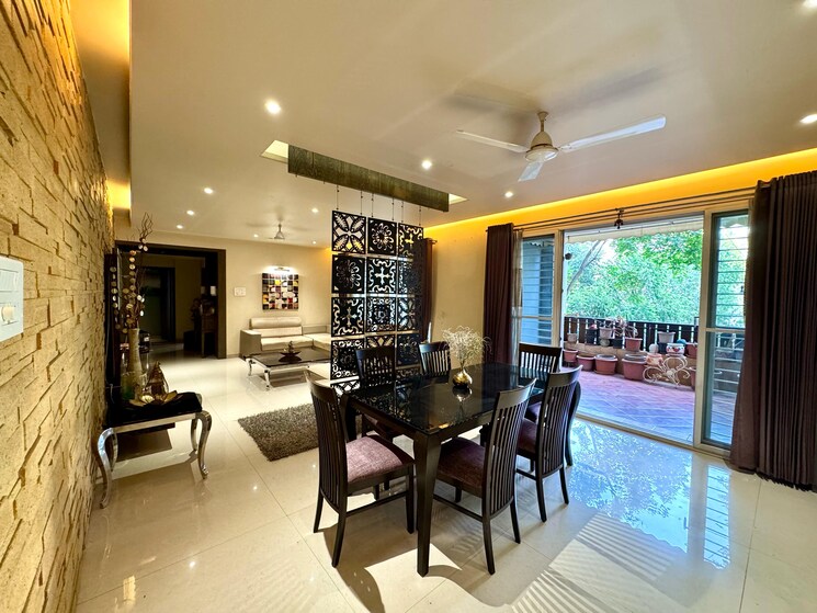 Living Room, bhuvan-bloomingdales-apartments 4 Bedroom 2100 Sq.Ft. Apartment In Baner Pune 8974281
