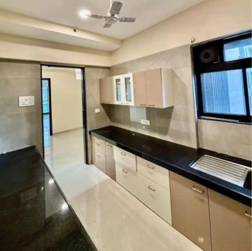 Kitchen in 2 BHK Apartment at Thakur Village, Samata Nagar – for Rent