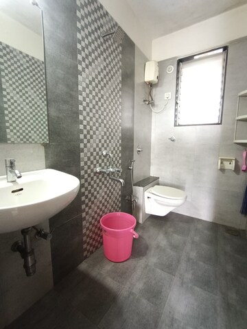 Bathroom in 3 BHK Apartment at Avirahi Homes, Borivali West – for Rent