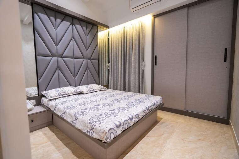 Bedroom, samrin-heritage 3 Bedroom 1127 Sq.Ft. Apartment In Panch Pakhadi Thane 8785175