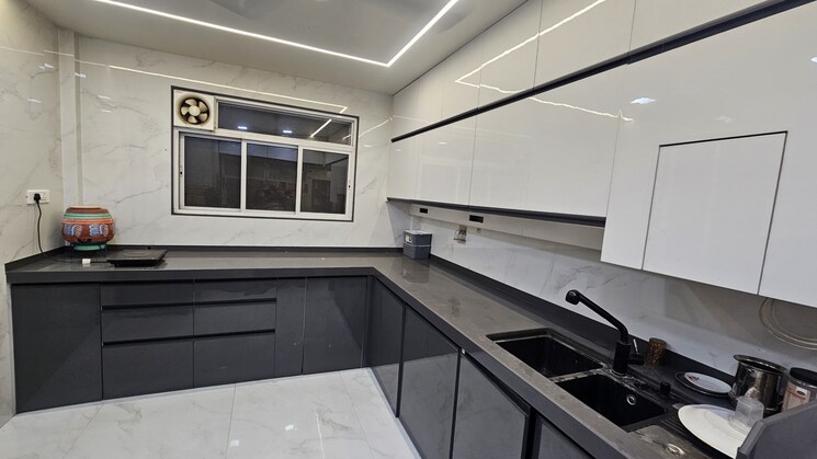 Kitchen, royal-spaces 3 Bedroom 1600 Sq.Ft. Apartment In Baner Pune 8974514