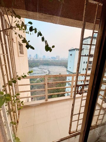 Balcony in 2 BHK Apartment at Sawan Plaza CHS, Kopar Khairane – for Rent
