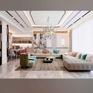 Living Room in 2 BHK Apartment at Arihant Sparsh Vashi, Vashi Sector 26 – for Sale