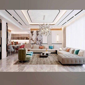 Living Room in 2 BHK Apartment at Arihant Sparsh Vashi, Vashi Sector 26 – for Sale