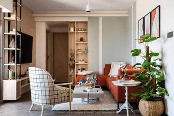 Living Room in 4 BHK Apartment at Godrej Bayview Vashi, Vashi Sector 9 – for Sale