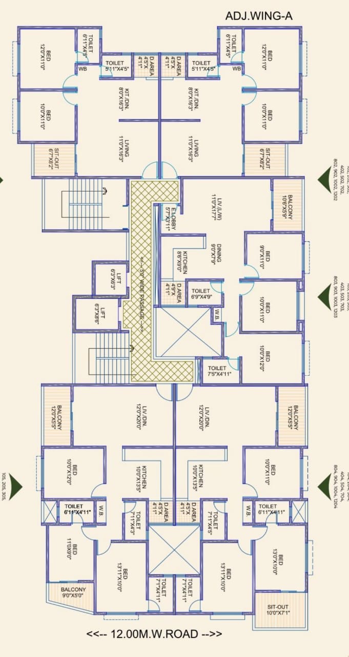 2 BHK + Pooja Room 739 Sq.Ft. Apartment in SPB Palaash Aayush