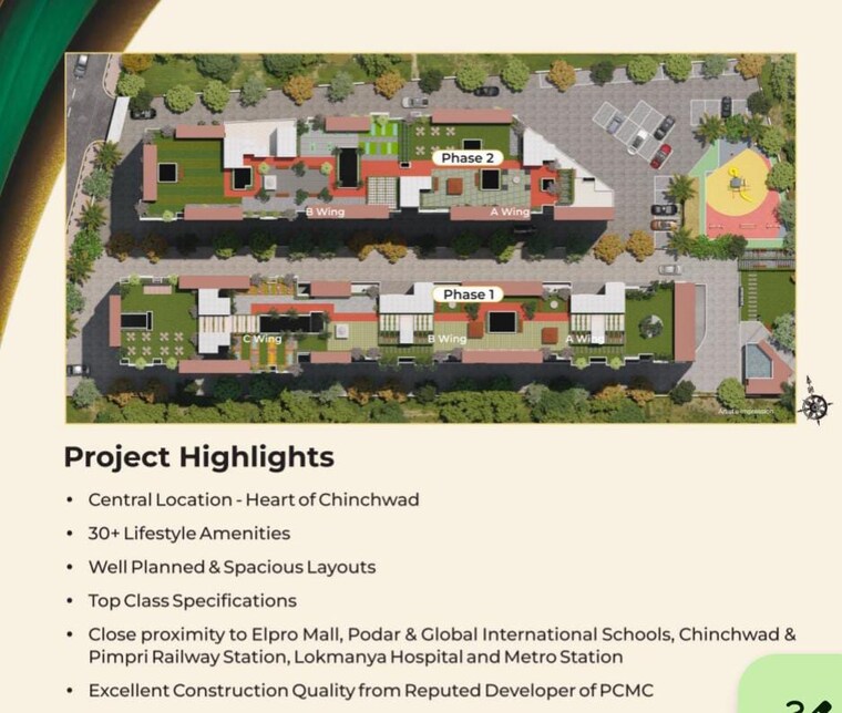 Master Plan, spb-palaash-aayush 2 Bedroom 739 Sq.Ft. Apartment In Chinchwad Pune 8974974