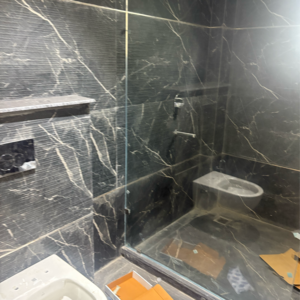 Bathroom in 4 BHK Builder Floor at Srishti Greenfield Homes, Sector 42 – for Sale