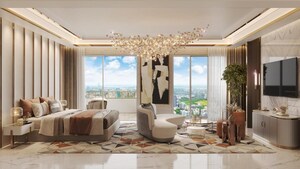 Living Room in 3.5 BHK Apartment at Thane West – for Sale